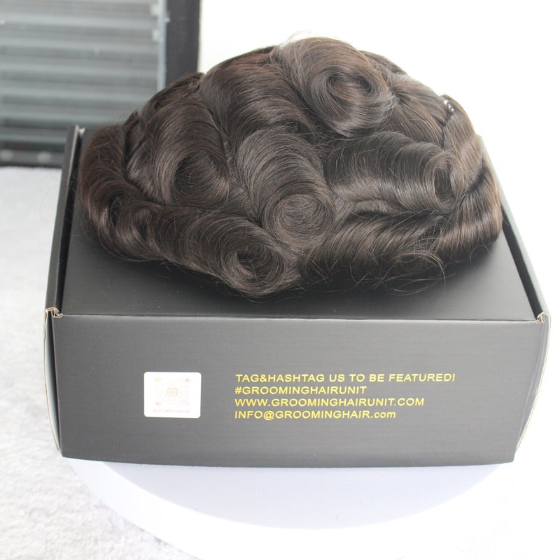 MPK| 0.08MM SKIN HAIR SYSTEM WITH DOUBLE KNOTS POLY HAIR REPLACEMENT - Image 6