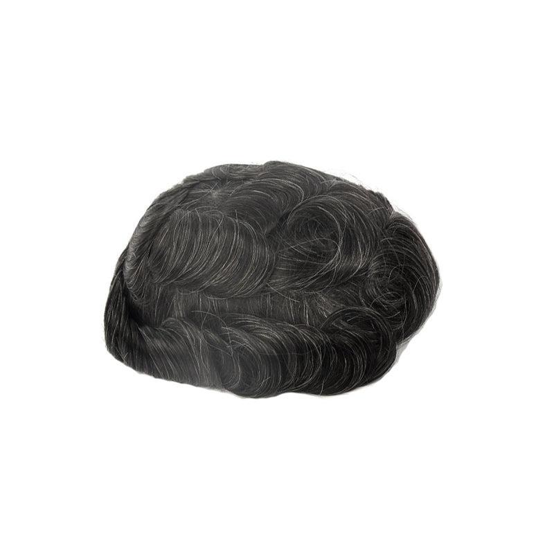 Q6 SWISS LACE HAIR SYSTEM WITH POLY SIDE AND BACK BLEACHED KNOTS - Image 12