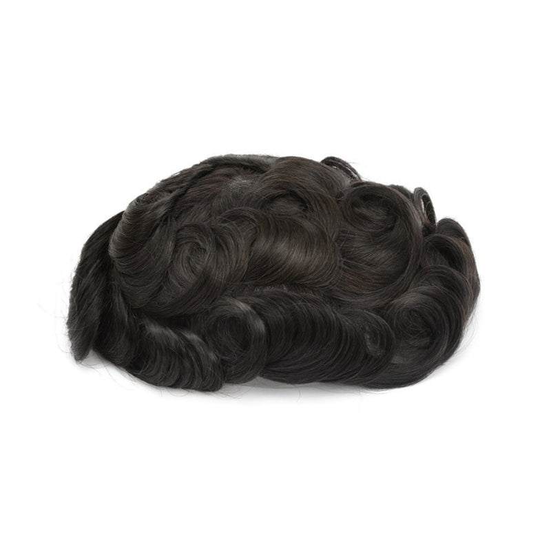 Q6 SWISS LACE HAIR SYSTEM WITH POLY SIDE AND BACK BLEACHED KNOTS - Image 6