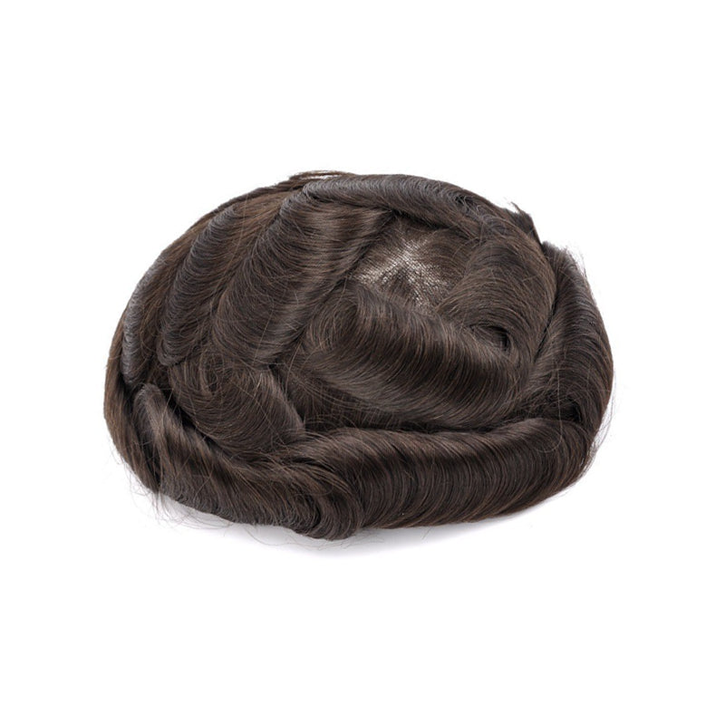 Q6 SWISS LACE HAIR SYSTEM WITH POLY SIDE AND BACK BLEACHED KNOTS - Image 10