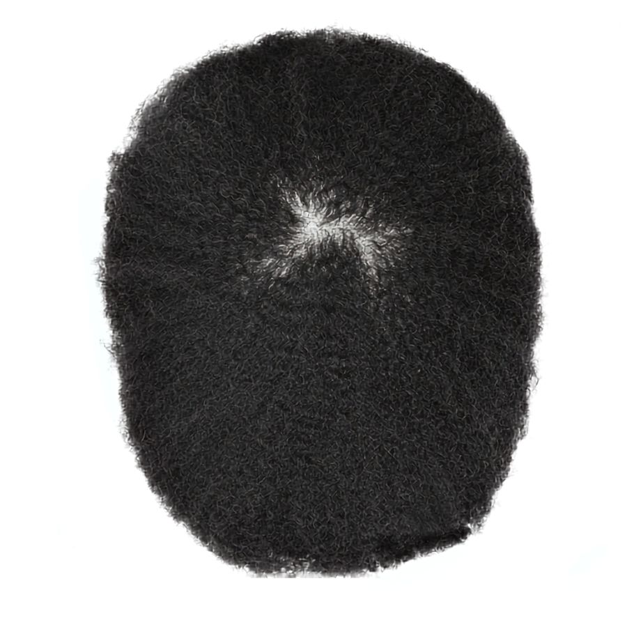 FULL LACE MAN WAVE UNIT HAIR REPLACEMENT FOR AMERICAN HAIR 2MM WAVE - Image 2