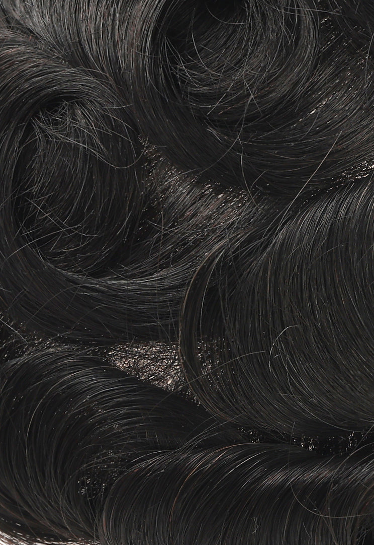 FULL LACE MAN WAVE UNIT HAIR REPLACEMENT FOR AMERICAN HAIR 2MM WAVE - Image 4
