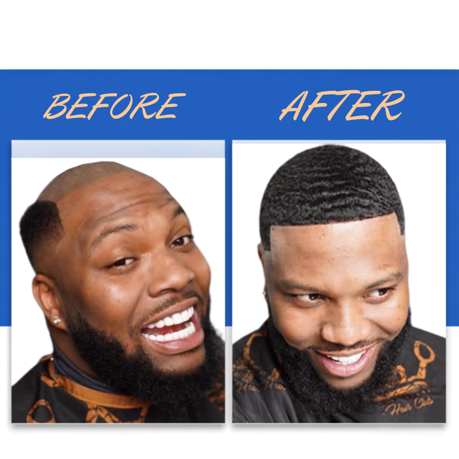 FULL LACE MAN WAVE UNIT HAIR REPLACEMENT 6MM WAVE BLACK - Image 2