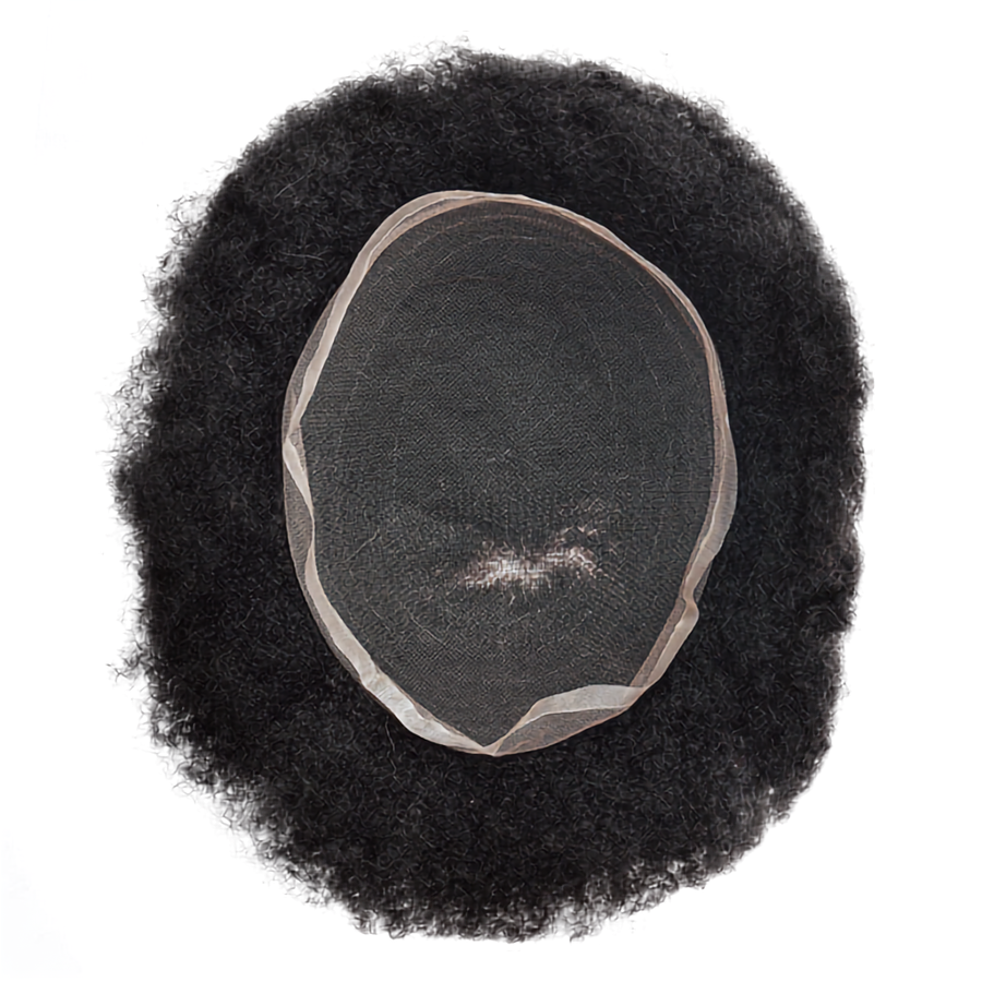 FULL LACE MAN WAVE UNIT HAIR REPLACEMENT 6MM WAVE BLACK - Image 3