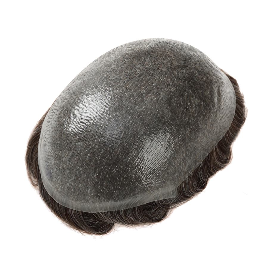 UTK |0.06mm-0.08mm Of THIN SKIN DOUBLE KNOTS MEN TOUPEE SYSTEM