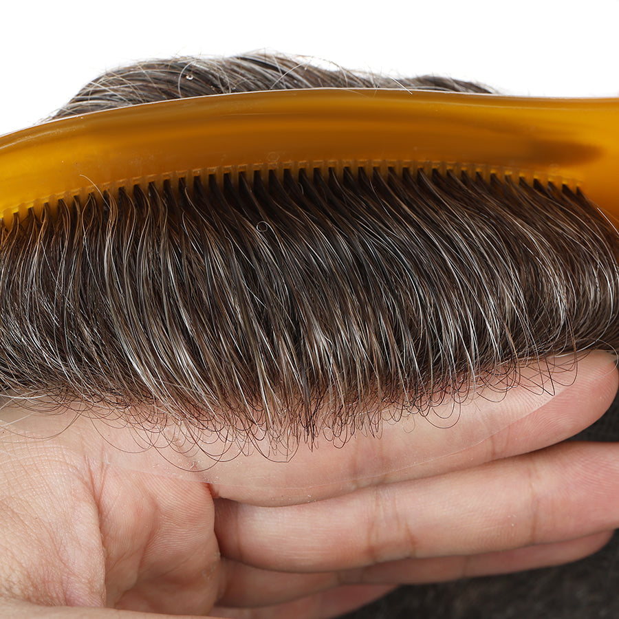 UTK |0.06mm-0.08mm Of THIN SKIN DOUBLE KNOTS MEN TOUPEE SYSTEM - Image 3