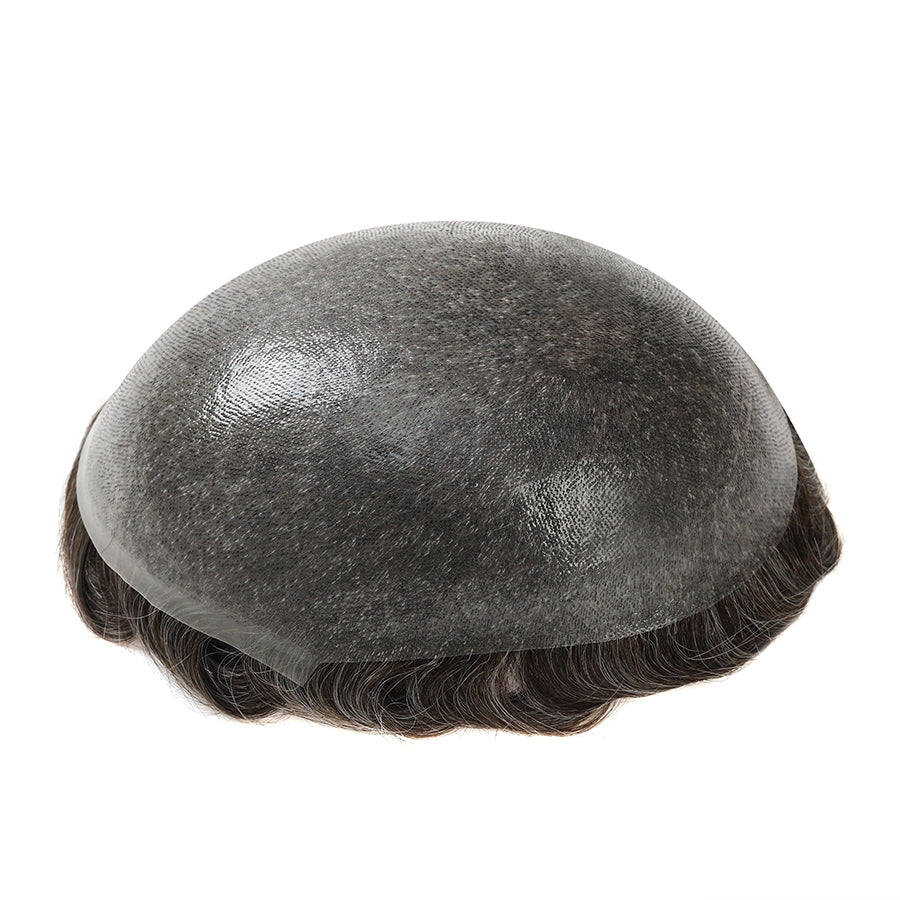 UTK |0.06mm-0.08mm Of THIN SKIN DOUBLE KNOTS MEN TOUPEE SYSTEM - Image 4
